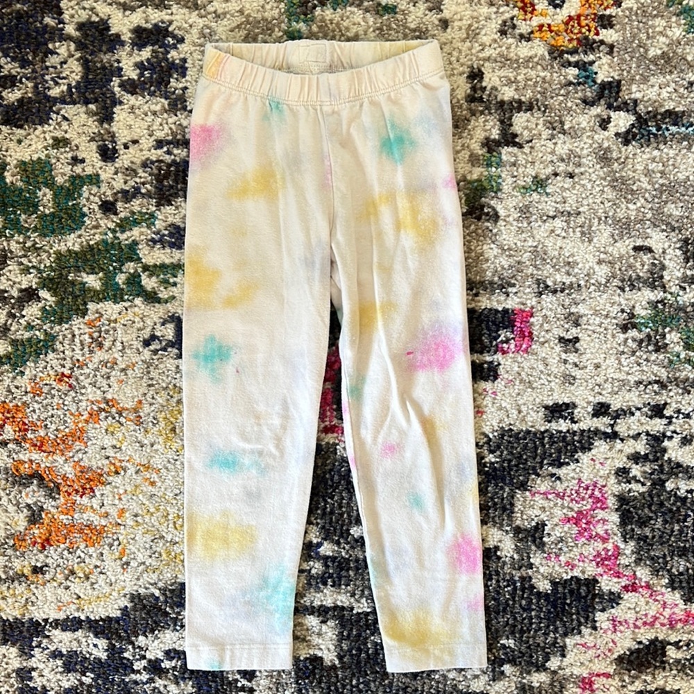 Gap Playtime Favorites Air Brush Spray Paint Multicolor Legging Girls Sz 3T